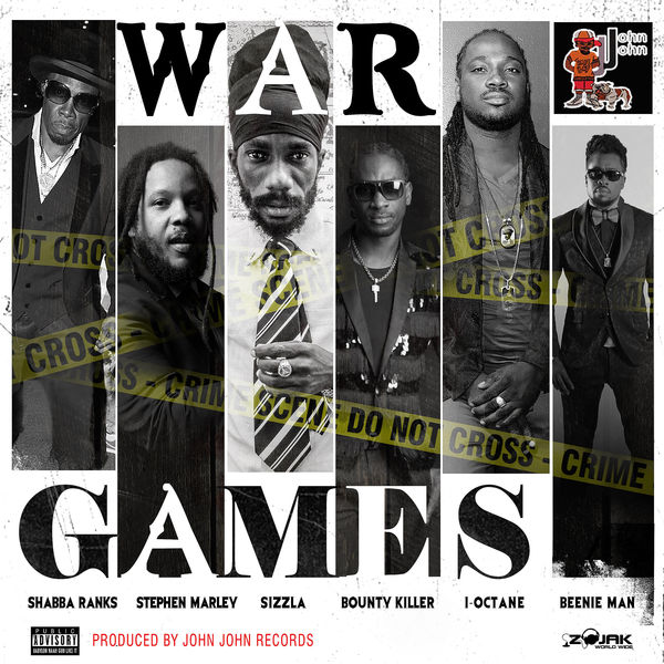 Shabba Ranks feat. Stephen Marley, Sizzla, Bounty Killer, I-Octane & Beenie Man - War Games (2017) Single