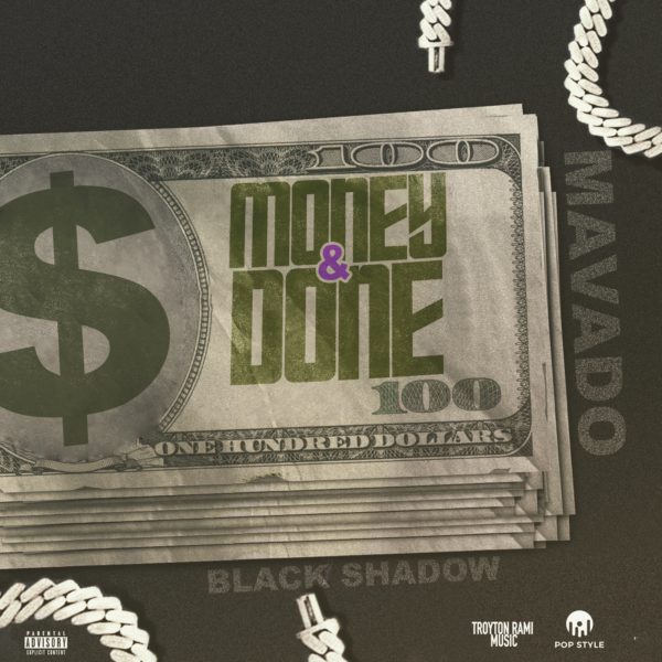 Black Shadow x Pop Style & Mavado - Money & Done (2022) Single